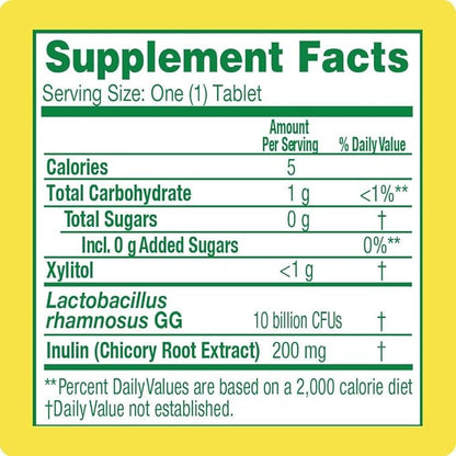 Culturelle Digestive Health Daily Probiotic Chewables, Probiotic For Men and Women, Most Clinically Studied Probiotic Strain, 10 Billion CFUs, Supports Occasional Diarrhea, Gas & Bloating, 24 Count