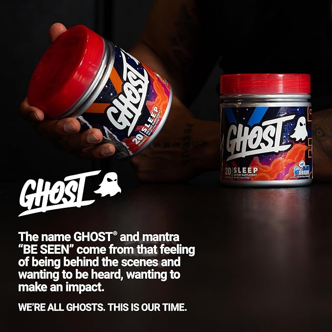 GHOST Sleep Dietary Supplement, Blue Dream - Recovery & Rest with Premium Ingredients Including Melatonin, Colostrum & Ashwagandha – Supports Sleep Quality - Gluten-Free & Sugar-Free