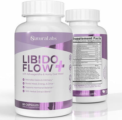 Female Libido Booster For Women Over 40 - Maca Root Capsules For Women with Fenugreek, Ashwagandha, Zinc, L-Arginine - Libido, Energy, Mood Enhancer, Mind Boost, Hormone Balance Support Pills - 60 ct