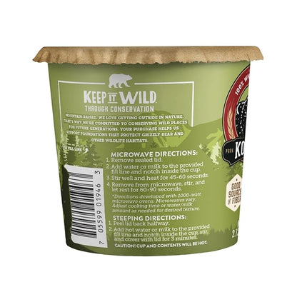 Kodiak Cakes Instant Protein Apple Cinnamon Oatmeal in a Cup, 2.12oz (Pack of 12)
