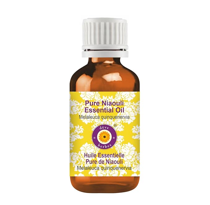 Deve Herbes Pure Niaouli Essential Oil (Melaleuca quinquenervia) Steam Distilled 10ml (0.33 oz)