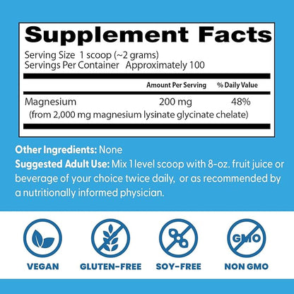 Doctor's Best High Absorption Magnesium Powder,White, 100% Chelated TRACCS, Not Buffered, Headaches, Sleep, Energy. Non-GMO, Vegan, Gluten Free, 200G, 7.1 Ounce (Pack of 1)