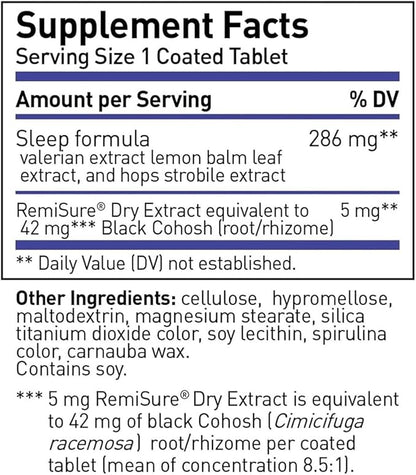 Remifemin Good Night - Menopause Symptoms Relief & Restful Sleep Support - Clinically Proven Ingredients - Menopause Supplements - Black Cohosh - Estrogen-Free - Made in Germany - 60 Tablets