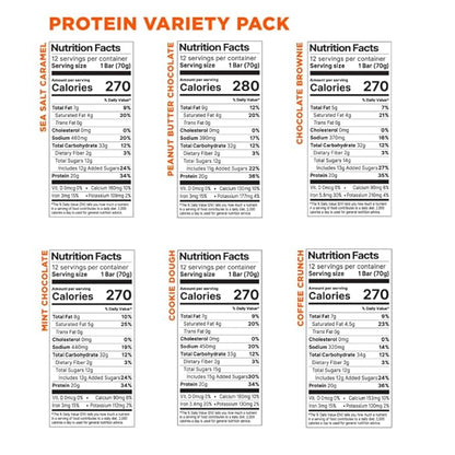 PROBAR - PROTEIN Bar, Variety Pack, Non-GMO, Gluten-Free, Healthy, Plant-Based, Whole-Food Ingredients, Natural Energy (12 Count) - Flavors May Vary