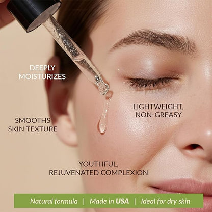 Face Serum - Hyaluronic Acid Serum for Face Anti Aging Serum with Hyaluronic Acid & Aloe Vera Hydrating Serum, Anti Wrinkle Serum for Face (2 Fl Oz)