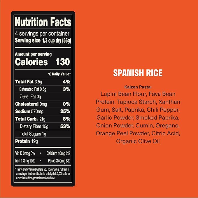 Kaizen Protein Rice Variety Pack, 20g Protein, Low Carb (6g Net Carbs), Keto-Friendly, Gluten-Free, Made with Plant-Based Lupini Beans, High Fiber, 8 Ounce, Pack of 3