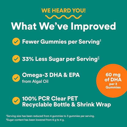 SmartyPants Prenatal Multivitamin Gummies with Omega 3 DHA/EPA, Methylfolate, Biotin, Vitamins D3, C, B12, B6, A, K, and Zinc, Gluten Free, Clean Label, Two Fruit Flavors, 90 Gummies (30 Day Supply)