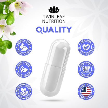 Natural Serotonin Supplement - Made in USA Manganese Serotonin & Cortisol Manager - Serotonin Booster Vitamin Supplement for Women with 5-HTP Vitamin B6 B12 GABA L Theanine L Tryptophan - 60 Capsules