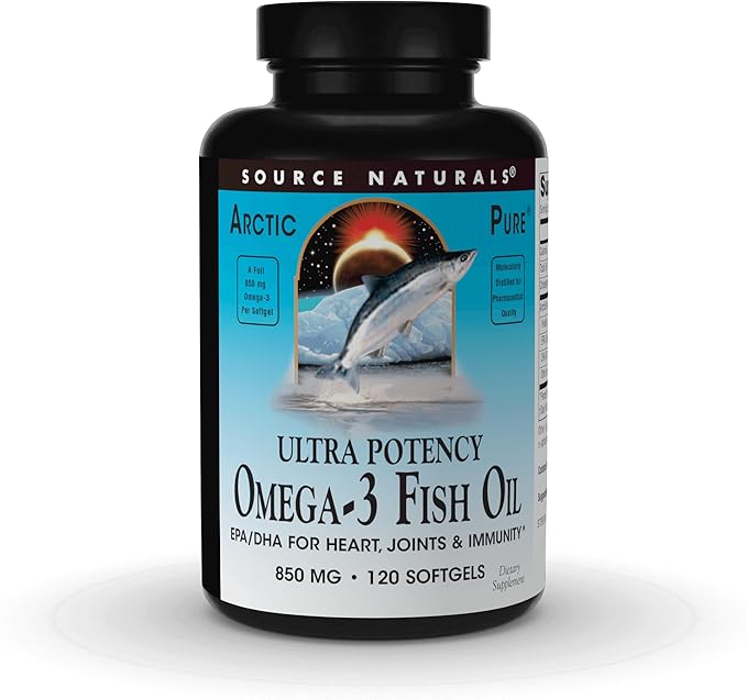 Source Naturals ArcticPure Ultra Potency 850 mg Omega-3 Fish Oil - 120 Softgels
