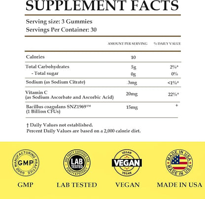 MATOP pH Balance Feminine Gummies for Women - Vaginal Probiotic Lemon Gummy Vegan Gluten-Free Sugar-Free 90 Gummies - 30 Servings
