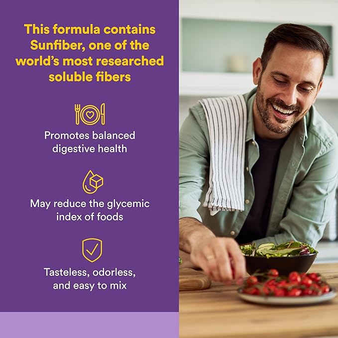 Natural Factors Organic Low FODMAP Reliefiber Powder - Digestive Health Support Supplement with Dietary & Soluble Fiber - Gut Health Support Aids Mild Bloating - Unflavored, 5.3 oz (30 Servings)