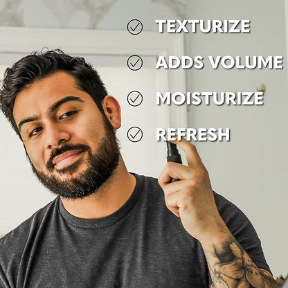 Beard Club Sea Salt Texture Spray for Men & Women - Thickening, Volumizing, Curl-Defining for All Hair Types - Paraben, Sulfate, Alcohol-Free