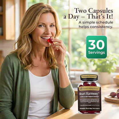 Heart Harmony™ Berberine Supplement Gummies with Ceylon Cinnamon – High Potency berberine with Ceylon cinnamon for Metabolism Blood Sugar Support Healthy Lipid Balance Circulatory Wellness