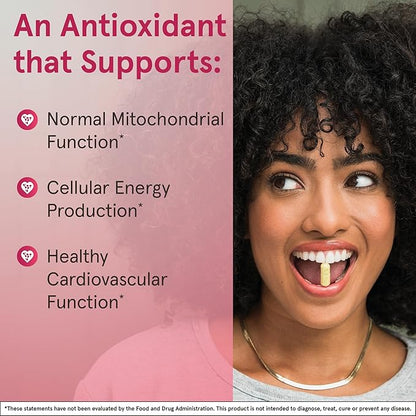 Jarrow Formulas® Co-Q10, 200 mg, Antioxidant Support for Mitochondrial Health, Cellular Energy Production and Healthy Cardiovascular Function, 60 Veggie Capsules, 60 Day Supply
