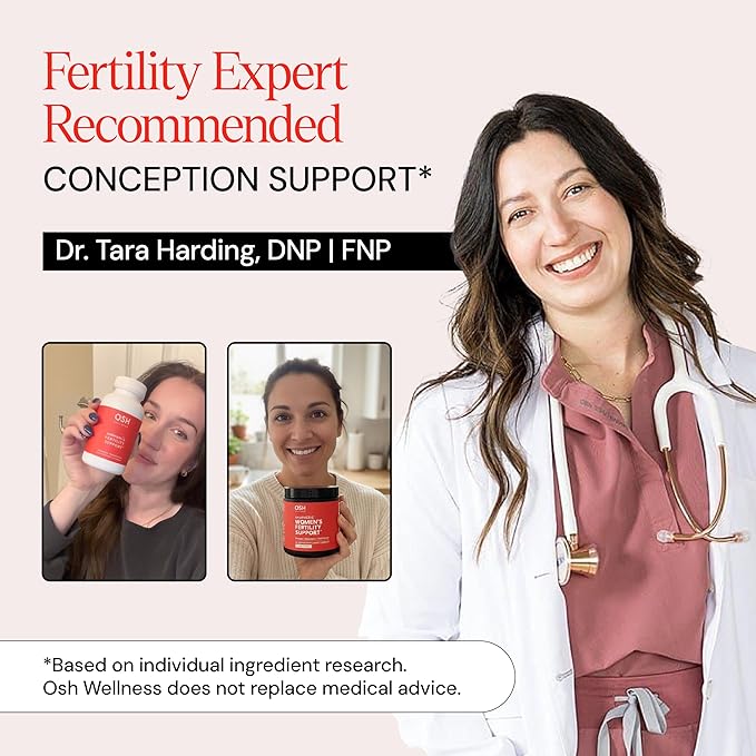 Freshly Moms Ayurvedic Fertility Supplements for Women | Support Ovulation | Conception for Women | Egg Quality | Maca Root, Vitex, & Vitamins | Vegan | 90 Capsules - OSH Wellness