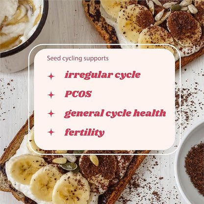 Funk It Wellness Seed Cycling Kit | Organic Seed Cycling for Women | Monthly Supply | Plant-Based Seeds with Pumpkin, Flax, Sesame, and Sunflower for Hormone and Cycle Support | Pre-Ground | 2 Blends
