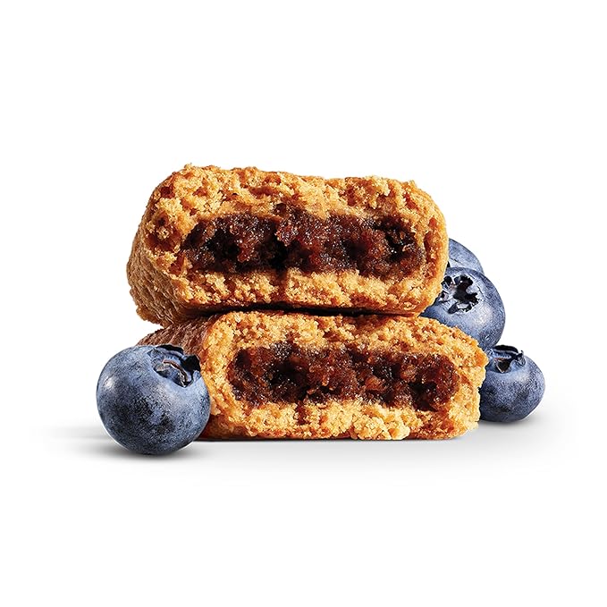 Nature's Bakery Whole Wheat Fig Bars,Blueberry,Real Fruit,Vegan,Non-GMO,Snack bar,Twin packs-,12 Count (Pack of 2)