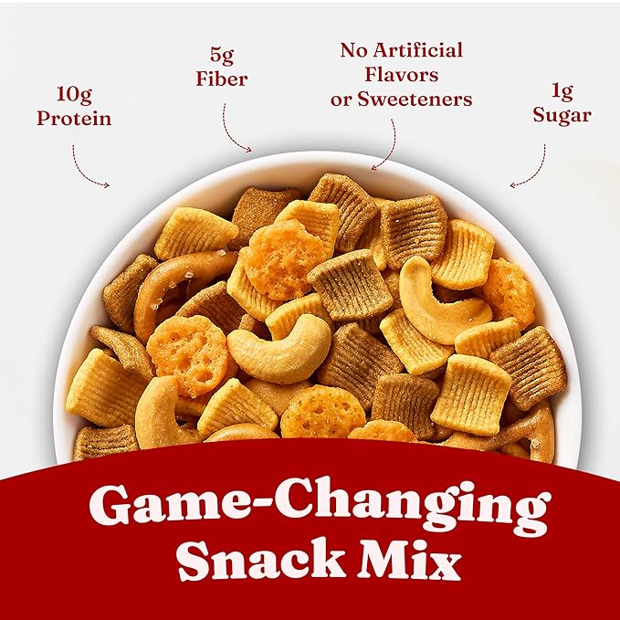 Catalina Crunch Protein Snack Mix with Cheese Crisps | 10g Protein, 1g Sugar per Serving | Good Source of Fiber, Keto, Gluten Free | Variety Pack (Pack of 6) - Packaging May Vary