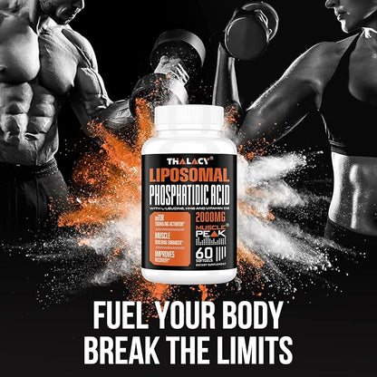 2000mg Liposomal Phosphatidic Acid Muscle Builder (PA), High Absorption Muscle Building Supplements for Men & Women | Muscle Gainer, mTOR Protein Synthesis & Lean Muscle, Strength, 10 Pack