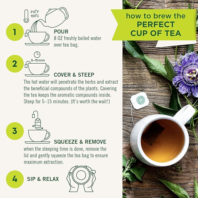Traditional Medicinals Tea, Organic Chamomile & Lavender, Stress Relief, 48 Tea Bags