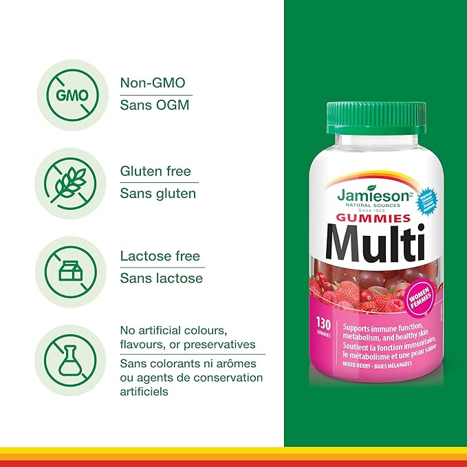Jamieson Multivitamin Gummies for Women, 130 Gummies