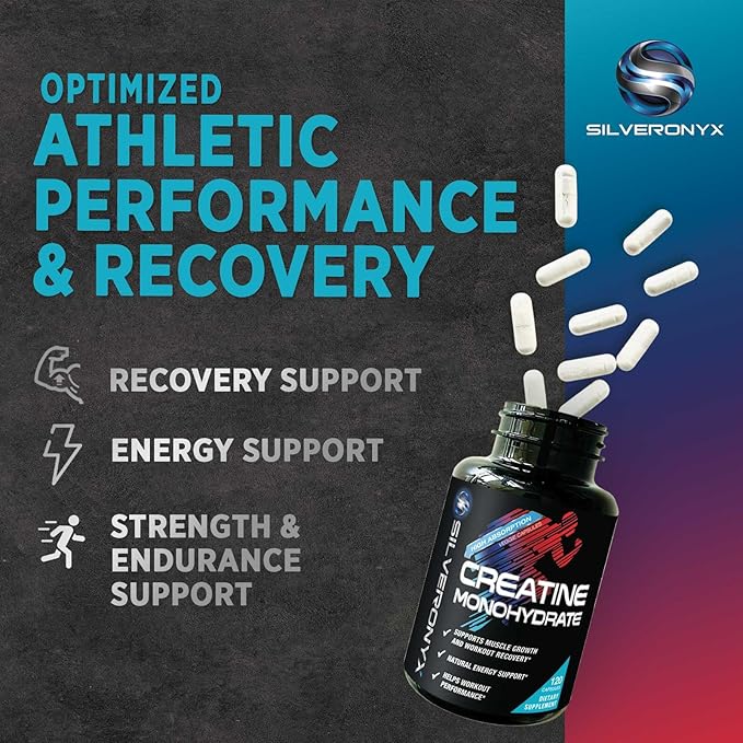 Creatine Monohydrate 3000mg Per Serving - 3X Strength Micronized Creatine Powder - Supports Lean Muscle, Strength, Energy, & Endurance - All Natural Supplement, Non-GMO, Bottled in USA - 120 Capsules