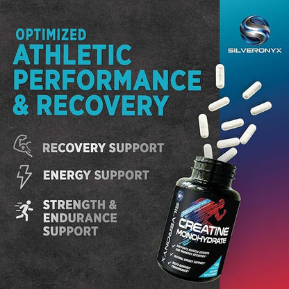 Creatine Monohydrate 3000mg Per Serving - 3X Strength Micronized Creatine Powder - Supports Lean Muscle, Strength, Energy, & Endurance - All Natural Supplement, Non-GMO, Bottled in USA - 120 Capsules