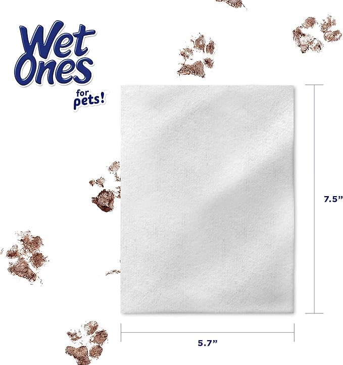 Wet Ones for Cats Freshening Wipes, Multi-Purpose Cat Grooming Wipes with Aloe Vera, Helps Remove Dirt, Odor, and Dander Between Baths, Fresh Scent, 50 Count - 3 Pack