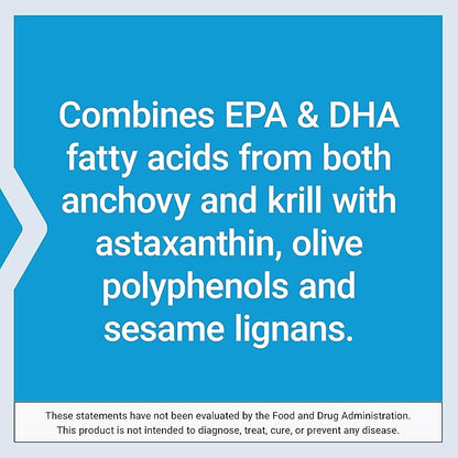 Life Extension Super Omega-3 Plus EPA/DHA Fish Oil, Sesame Lignans, Olive Extract, Krill & Astaxanthin - Heart, Brain & Joint Health Support - Gluten-Free, Non-GMO - 120 Softgels