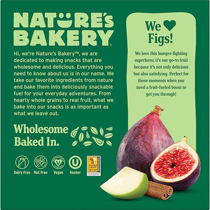 Nature's Bakery Fig Bars, Apple Cinnamon, 2 Oz, 6 Ct (Pack of 2)