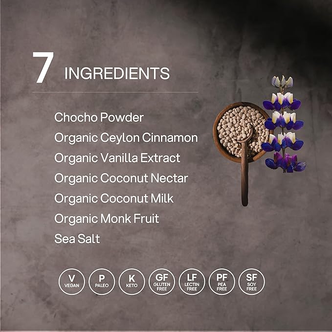 Mikuna Chocho Superfood Protein, Plant-Based Protein Powder - Vegan, Gluten Free, 3g Net Carbs or Less, and Bioavailable, Non-Isolate (8 Servings, Cinnamon Horchata)