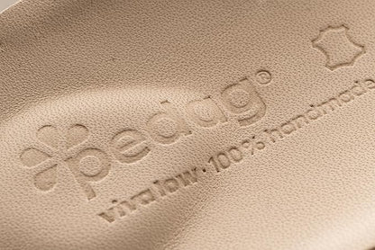 Pedag Viva Low | Low Arch Support | Handmade in Germany | Plantar Fasciitis Relief | Heel Cushion | Activated Charcoal Odor Control | Metatarsal Support | Tan | Women US 9/ Men 6/ EU 39