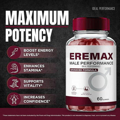 IDEAL PERFORMANCE Eremax Gummies, Eremax Gummy Reviews (60 Gummies)