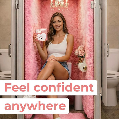Impossibly Compact Travel Feminine Wipes - 99% Water and Aloe - pH Balanced, Period-Friendly & Ultra Soft - Travel Essentials for Women & Teens - Unscented - 24 Pack Total 144 Wipes