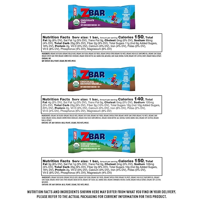 Zbar and Zbar Protein - Variety Pack - Made with Organic Oats - Non-GMO - Soft-Baked Energy Snack Bars and Crispy Protein Bars,16 Count (Pack of 2)