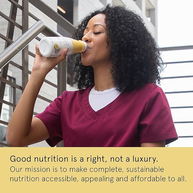 Soylent Banana Meal Replacement Shake,Ready-to-Drink Plant Based Protein Drink,Contains 20g Complete Vegan Protein and 1g Sugar,14oz,(Pack of 24)