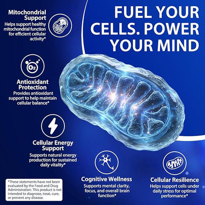Methylene Blue Gummies 60 Count, 5mg Per Gummy, 99.9% Pure Methylene Blue Supplement, Supports Cognitive Function, Mental Focus & Cellular Energy, Antioxidant Support, Vegan Non-GMO Daily Supplement