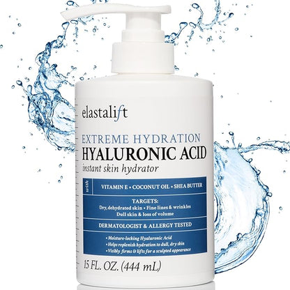 Elastalift Hyaluronic Acid Moisturizer Body Lotion | Anti Aging Skin Care Body Cream & Face Lotion Diminishes Look Of Wrinkles, Sagging Skin, Crepey Skin, Cellulite, Stretch Marks, Dry Skin, 15 Fl Oz
