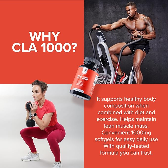 InnoSupps CLA 1000mg - CLA Supplements with Safflower Oil - Supports Metabolism, Lean Muscle Recovery and Growth, Stamina, and Immune Health (30 Capsules)