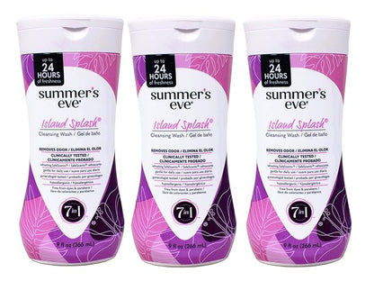 Summers Eve Cleansing Wash 9 Ounce Island Splash (266ml) (3 Pack)