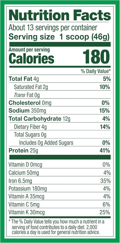 Vega Protein and Greens Protein Powder, Chocolate - 20g Plant Based Protein Plus Veggies, Vegan, Non GMO, Pea Protein for Women and Men, 1.3 lbs