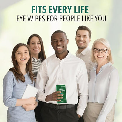 200 PCs Tea Tree Eyelid Wipes – Cleaning Eye Wipes for People with Dry Eyes – Gentle Eyelid Cleanser with Hyaluronic Acid, Chamomile and Aloe – Individually Wrapped & Biodegradable - 2 pack