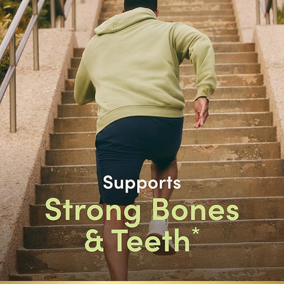Nature's Bounty Calcium + D3 + Zinc Gummies, Supports Strong Bones & Teeth Plus a Healthy Immune System, 500mg, Orange and Cherry Flavored, 70 Gummies