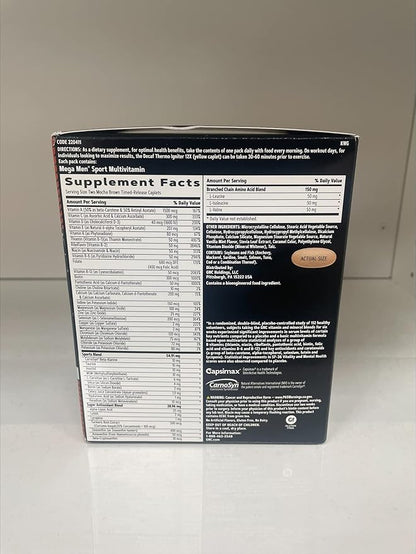 GNC Men's Ripped Clinically Studied Multivitamin Blend, Lean Muscle Support, Non-Stimulant Formula, 30 Servings