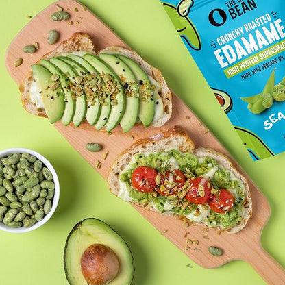 The Only Bean - Crunchy Roasted Edamame Beans (Sea Salt) - Keto Snacks (2g Net) - High Protein Healthy Snacks (14g Protein) - Low Carb, Gluten-Free Snack, Vegan Food - 4 oz (3 Pack)