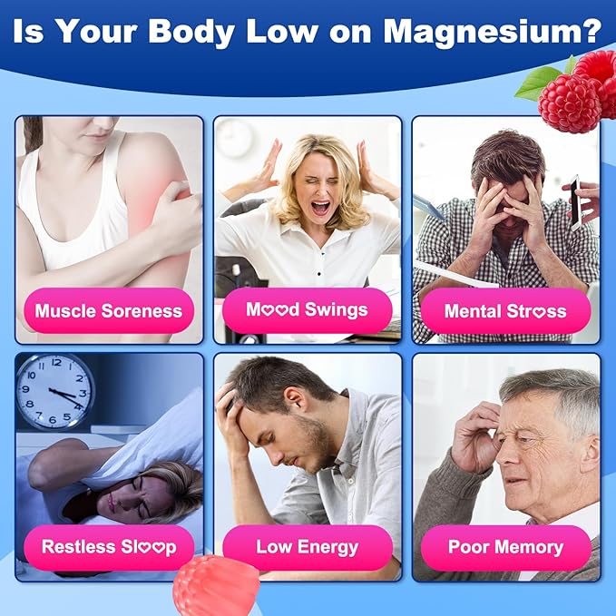 180 Count | Magnesium Complex Gummies for Women & Men, 12 Forms of Magnesium (Glycinate, Citrate& More), Magnesium Supplement with Ashwagandha – Supports Sl♡ep, Bone, Energy, Raspberry Flavor