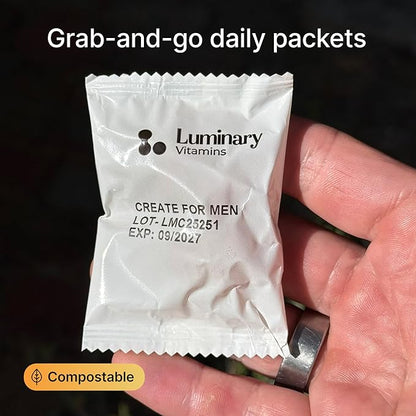Create for Men | Male Fertility Gummies | 300 mg CoQ10, 900 mg L-Carnitine, 10 mg Lycopene | Supports Sperm Health | Blackcurrant Flavor | Vegan & No Added Sugar (28 Day Supply)