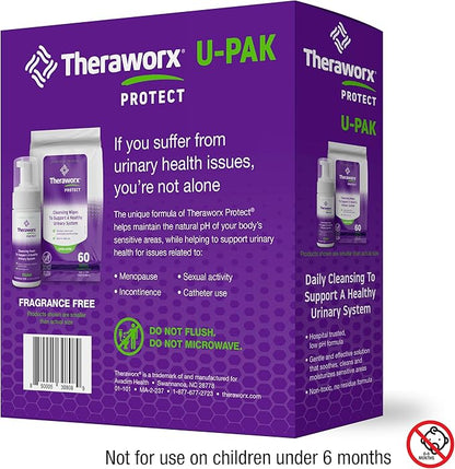 Theraworx Protect U-Pak - Daily Cleansing Kit To Help Support A Healthy Urinary System (Pack of 1)