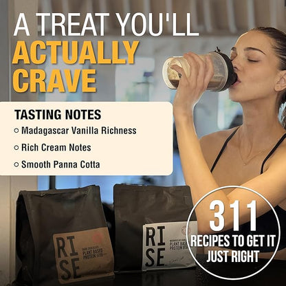 Plant-Based Protein Powder for Men and Women – 30g Complete Plant Protein and 3g Leucine, Zero Bloat, Delicious Taste and Smooth Texture, Madagascar Vanilla, 15 Servings - Scoop Not Included