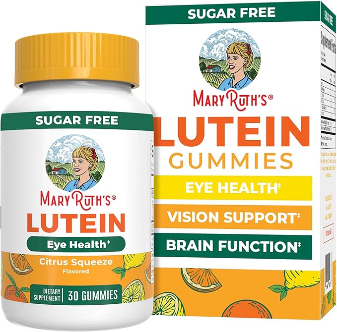 MARYRUTH'S Lutein Gummies with Zeaxanthin | Lutein & Zeaxanthin Supplement | Eye Health | Blue Light Filtering | Vision Support | Adult Eye Supplement for Visual Function | Non-GMO & Vegan | 30 Count